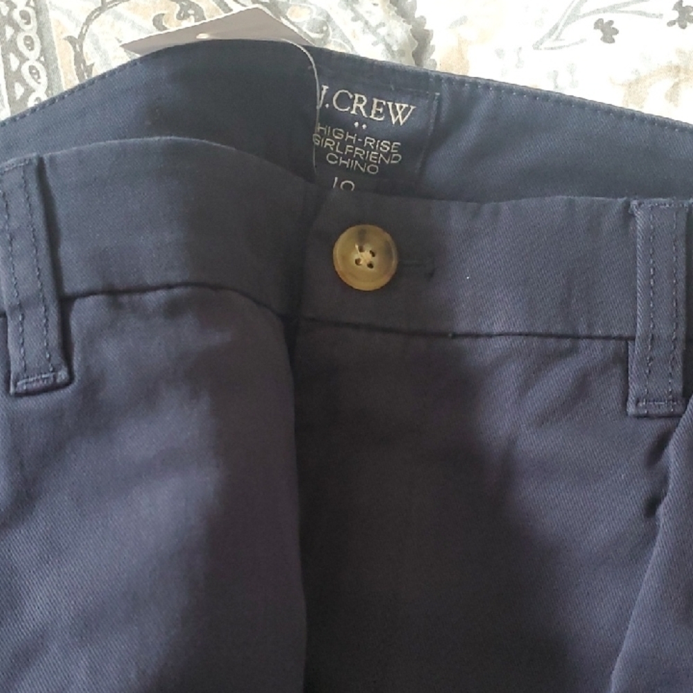 J. Crew Navy Girlfriend Chinos for Women